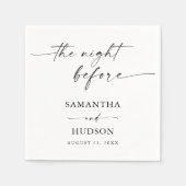 Serviette En Papier Boho Minimaliste Mariage Cocktail Papier (Devant)