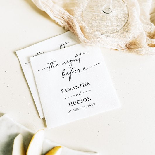 Serviette En Papier Boho Minimaliste Mariage Cocktail Papier