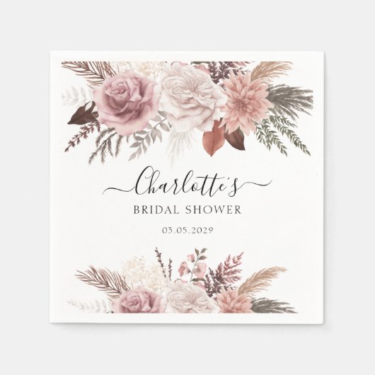 Serviette En Papier Boho moderne (Devant)