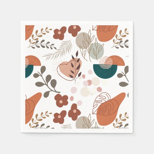 Serviette En Papier BOHO Motif esthétique A10 (Devant)