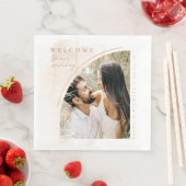 Serviette En Papier Boho Oasis Mariage Bienvenue Photo ID959 (En situation)