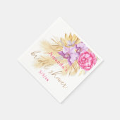 Serviette En Papier Boho pampas herbe - Douche nuptiale (Coin)