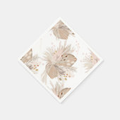 Serviette En Papier Boho pampas herbe séchée aquarelle motif désert (Coin)