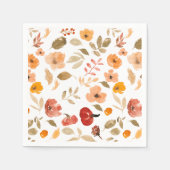 Serviette En Papier Boho Petit citrouille baby shower d'automne (Devant)