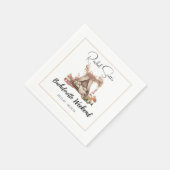 Serviette En Papier Boho Pink Glamping Bachelorette Party Week-end (Coin)