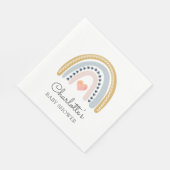 Serviette En Papier Boho Rainbow Baby shower classique papier (Coin)