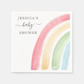 Serviette En Papier Boho Rainbow Baby shower Cocktail Napkin (Devant)