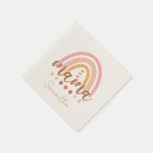 Serviette En Papier Boho Rainbow Mama avec phases de lune (Coin)