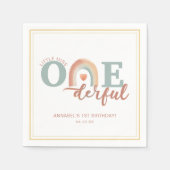 Serviette En Papier Boho Rainbow Onederday Napkins - Watercol (Devant)