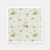 Serviette En Papier Boho rainbows eucalyptus baby shower de pépinière (Devant)