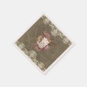 Serviette En Papier Boho Ranch Floral Taureau papier Cocktail Napkin (Coin)