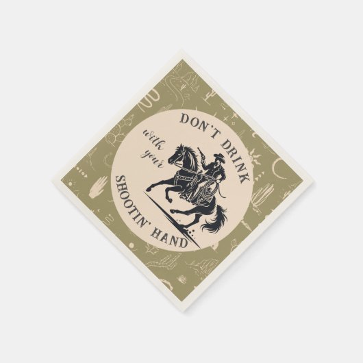 Serviette En Papier Boho Ranch Mariage Cowboy Papier Cocktail Napkin (Coin)