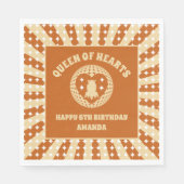Serviette En Papier Boho Reine Des Coeurs Fête D'Anniversaire (Devant)