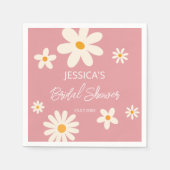 Serviette En Papier Boho rose désert rose de marée rétro douche (Devant)