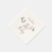 Serviette En Papier Boho rose Fille Vêtements bébé (Coin)