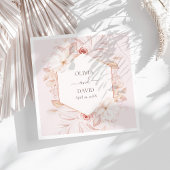 Serviette En Papier Boho rose pâle Roses Mariage serviettes