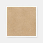 Serviette En Papier Boho rustique Kraft simple et élégant (Devant)