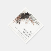 Serviette En Papier Boho Rustique rouille gothique Mariage botanique n (Coin)