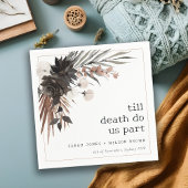 Serviette En Papier Boho Rustique rouille gothique Mariage botanique n