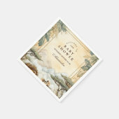 Serviette En Papier Boho Safari Animals Baby Shower (Coin)