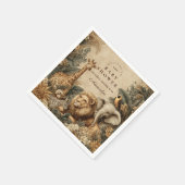 Serviette En Papier Boho Safari Animals Baby Shower (Coin)