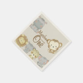 Serviette En Papier Boho Safari Anniversaire Napkins (Coin)