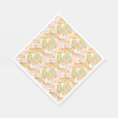 Serviette En Papier Boho Safari Jungle Feuilles Enfants Ado Jour d'ann (Coin)