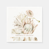 Serviette En Papier Boho sauvage Pampas Grass Mariage Floral (Devant)