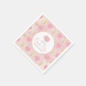 Serviette En Papier Boho Shell Baby shower Océan rose (Coin)
