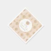 Serviette En Papier Boho Shell Beige Ocean Baby shower (Coin)