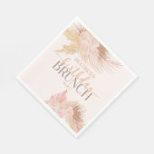 Serviette En Papier Boho Soft Rose Floral Fleur Anniversaire Brunch Pa (Coin)