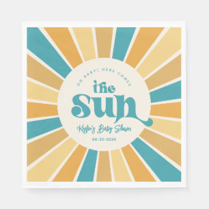 Serviette En Papier Boho Sun Baby shower papier serviettes