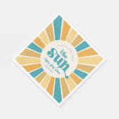 Serviette En Papier Boho Sun Baby shower papier serviettes (Coin)