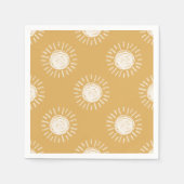 Serviette En Papier Boho Sun Baby shower papier serviettes (Devant)