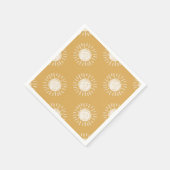 Serviette En Papier Boho Sun Baby shower papier serviettes (Coin)