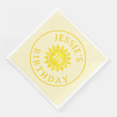 Serviette En Papier Boho Sunshine 1er Anniversaire Dîner serviettes -  (Coin)