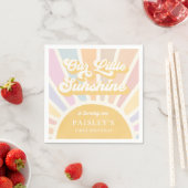 Serviette En Papier Boho Sunshine 1er Voyage Autour Du Soleil Annivers (En situation)