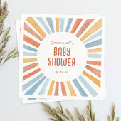Serviette En Papier Boho Sunshine Baby shower neutre pour les femmes