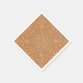 Serviette En Papier Boho Terra Cotta Carreaux marocains serviettes (Coin)