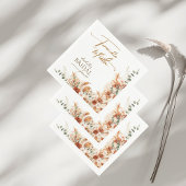 Serviette En Papier Boho Terracotta et Tequila Fête de Fiançailles Aud