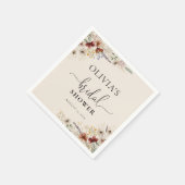 Serviette en papier Boho Tiny Wildflower pour Baby (Coin)
