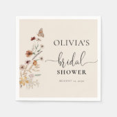 Serviette en papier Boho Tiny Wildflower pour la f (Devant)
