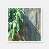 Serviette En Papier Boho verdoyant rustique Barn-wood (Devant)