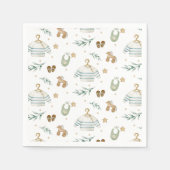 Serviette En Papier Boho Vintage Baby Motif (Devant)