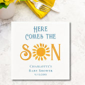 Serviette En Papier Boho Voici le Baby shower Son Sunshine