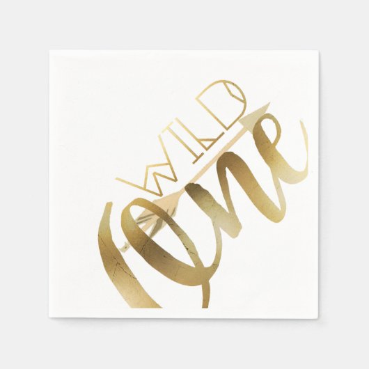 Serviette En Papier Boho Wild One | Première fête d'anniversaire (Devant)