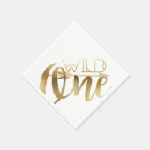 Serviette En Papier Boho Wild One | Première fête d'anniversaire (Coin)