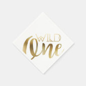 Serviette En Papier Boho Wild One | Première fête d'anniversaire (Coin)