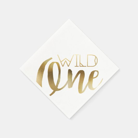 Serviette En Papier Boho Wild One | Première fête d'anniversaire (Coin)