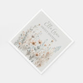 Serviette En Papier Boho Wildflower (Coin)
